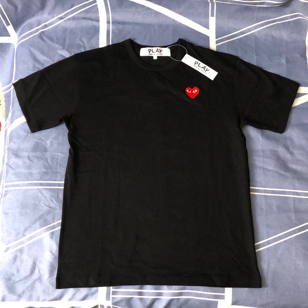 Comme des Garcons Black and Red Short Sleeve Tee